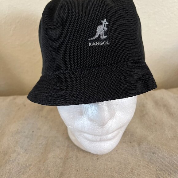 Kangol Black Unisex Bermuda Bucket Streetwear Hat Sz Lr - Picture 2 of 10